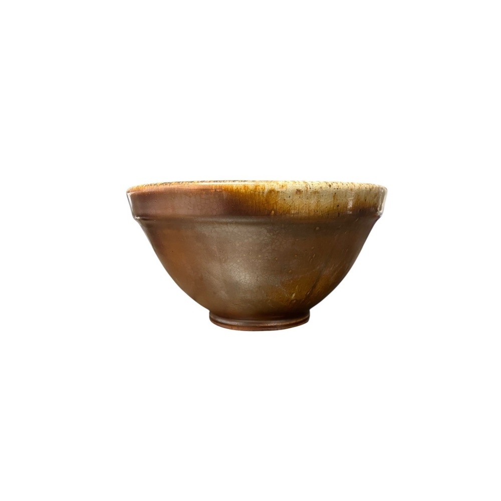 Ben Owen III Pottery‎ Bowl Copper Penny Ash Glaze Signed 2007 North Carolina